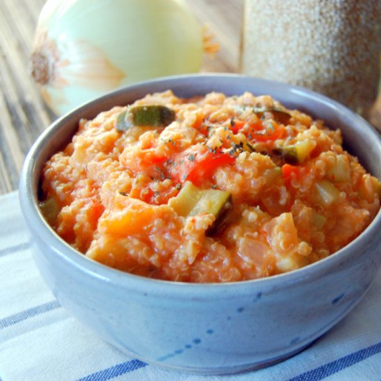 Crockpot Vegetable Quinoa Risotto