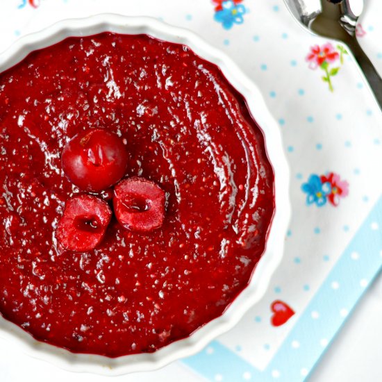 Chocolate Cherry Tart for Two