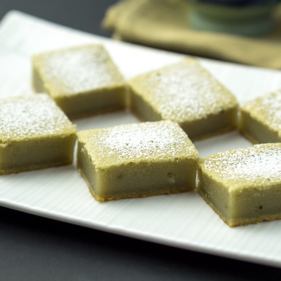 Green Tea Mochi Cake