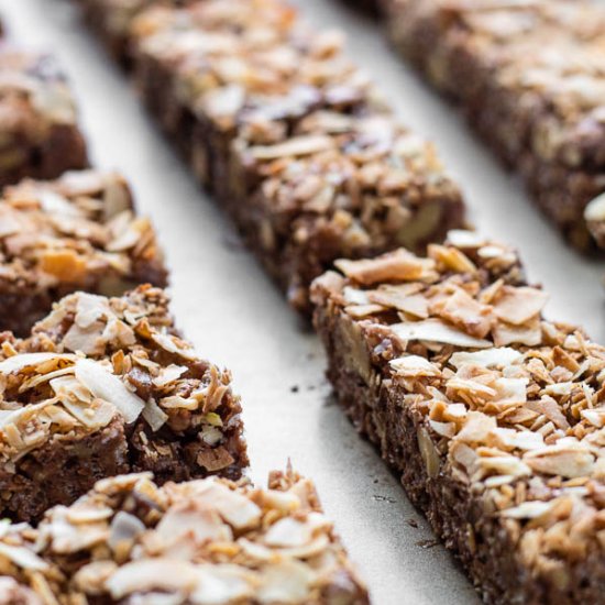 Chocolate Peanut Butter Energy Bars