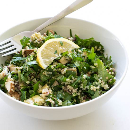 Chopped Kale Quinoa and Avocado Salad