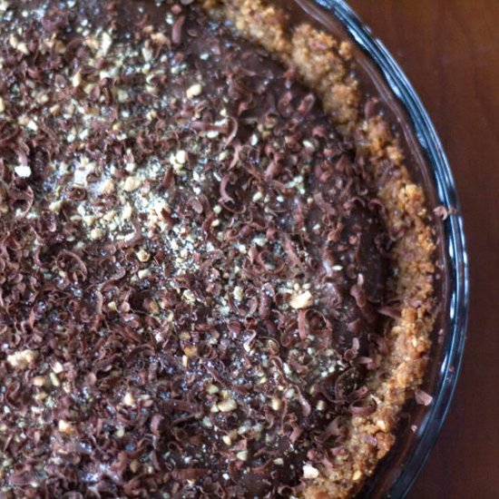 Chocolate Pie with Pretzel Crust