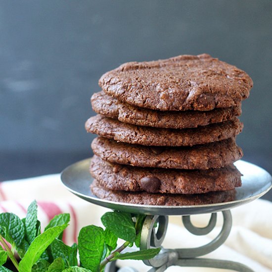 Chocolate Choc. Chip Mint Cookies