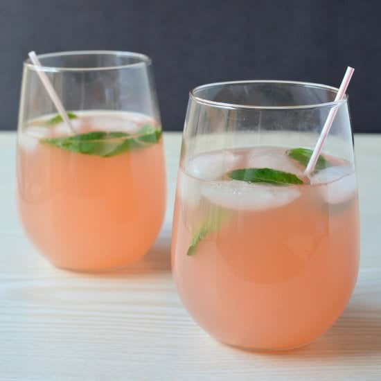 Grapefruit, Lavender, and Mint Sake