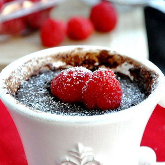 One Minute Chocolate Brownie in Mug