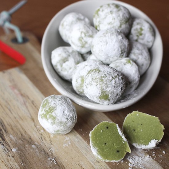 White Chocolate and Matcha Truffles