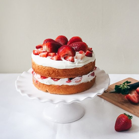 Strawberries and Cream Cake