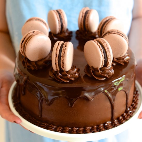 Rich Chocolate Ganache Cake