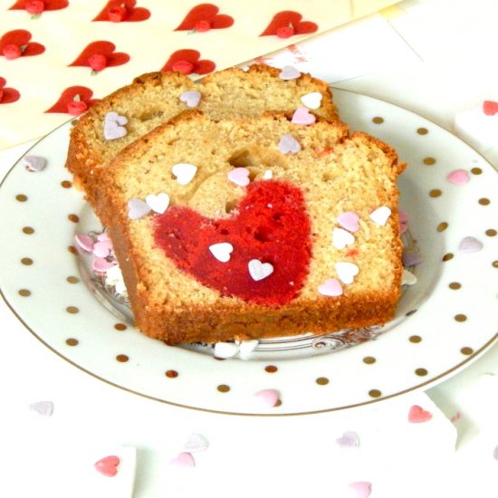 Valentine’s Day Vanilla Loaf Cake