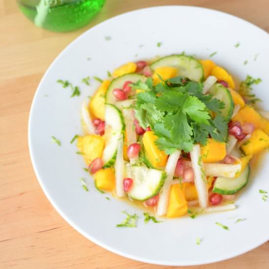 Spicy Tropical Daikon Radish Salad