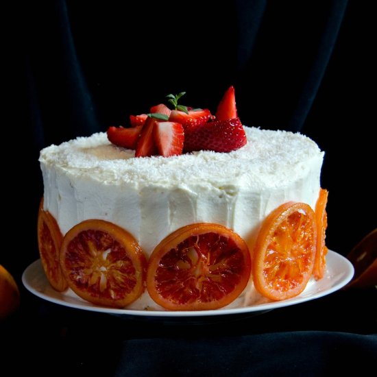 Strawberry Blood Orange Cake