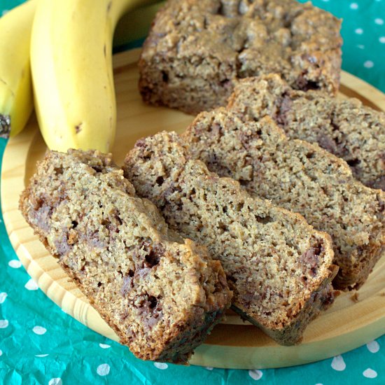 Whole Wheat Roasted Banana Bread