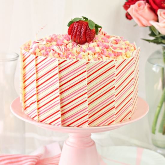 Strawberries and Cream Layer Cake