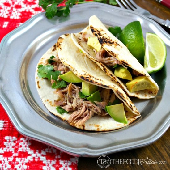 Salsa Verde Chicken Tacos