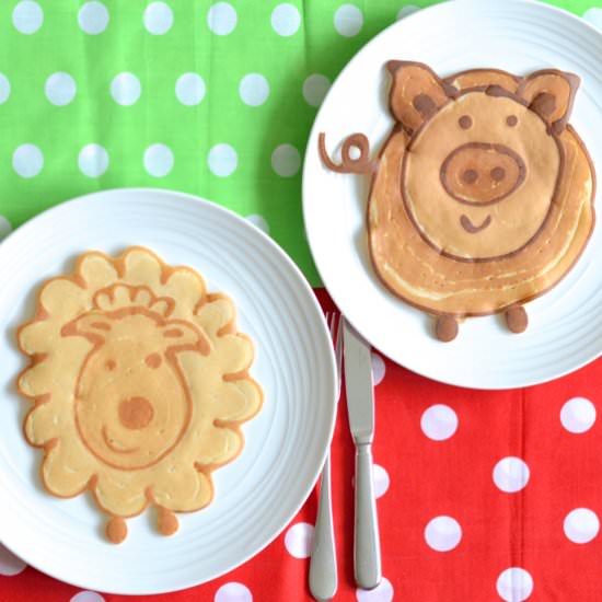 Farmyard Animal Pancakes