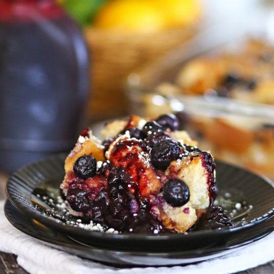 Blueberry Baked French Toast