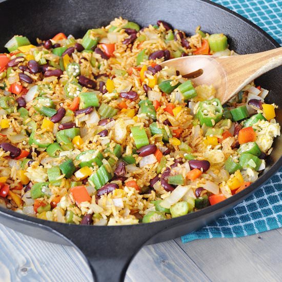 Vegan Creole Fried Rice