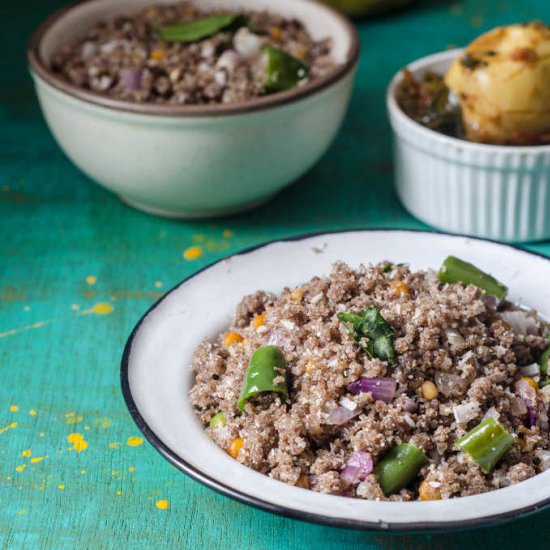 Ragi Cholam Puttu Upma