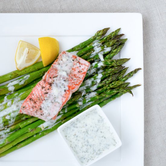 Roasted Salmon & Asparagus