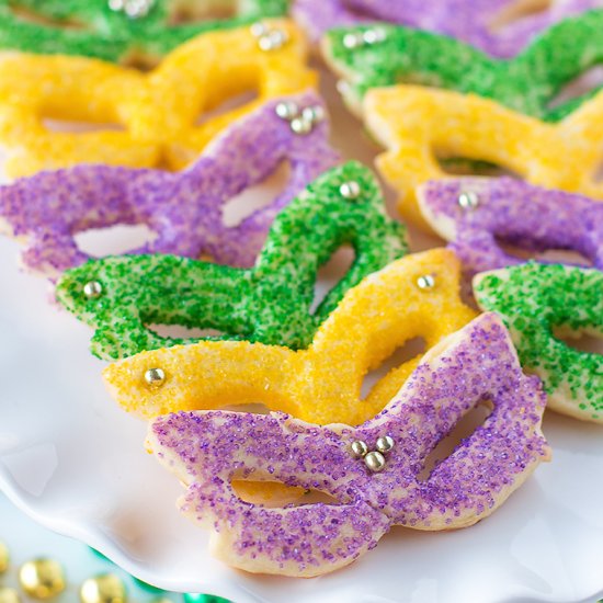 Mardi Gras Sugar Cookies