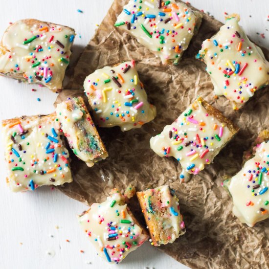 Funfetti White Chocolate Blondies