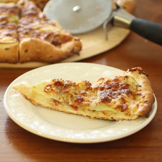 Potato, Bacon & Rosemary Pizza