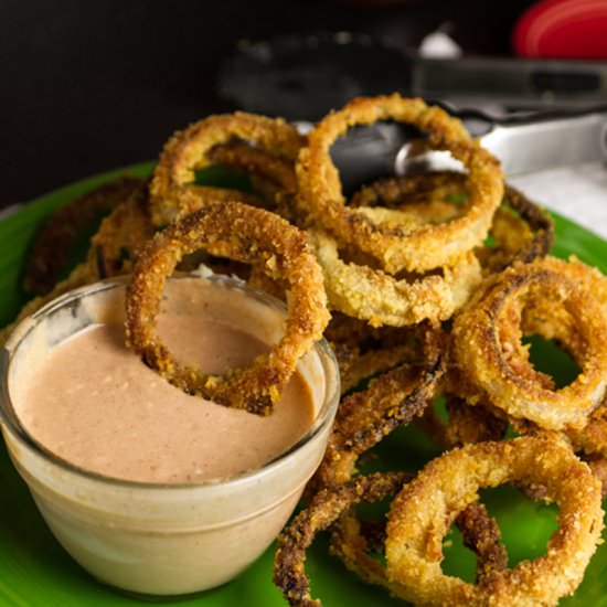 Oven-Fried Onion Rings