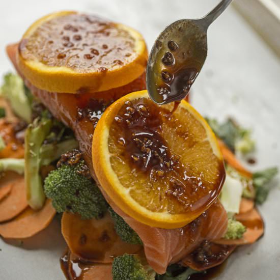 Orange Ginger Salmon Packets