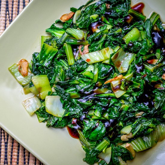 Braised Asian Greens