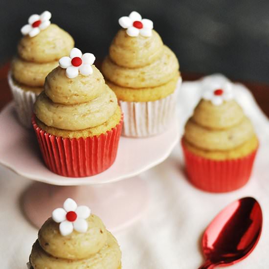 Brown sugar mini cupcakes