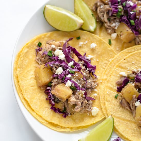 Slow Cooker Jerk Chicken Tacos