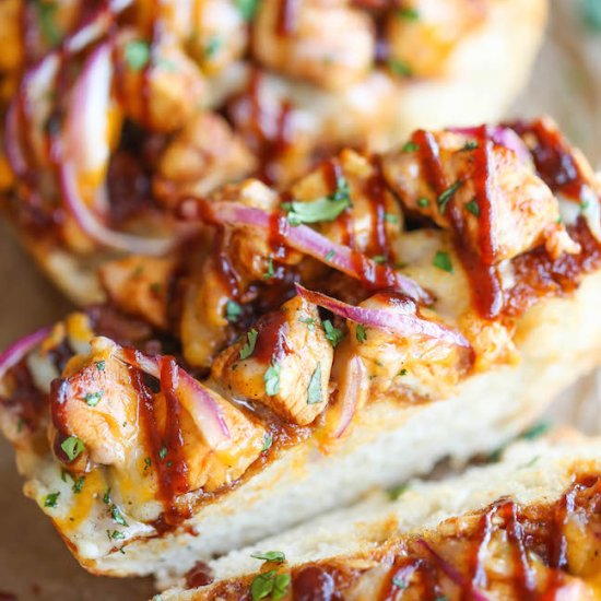 BBQ Chicken French Bread Pizza