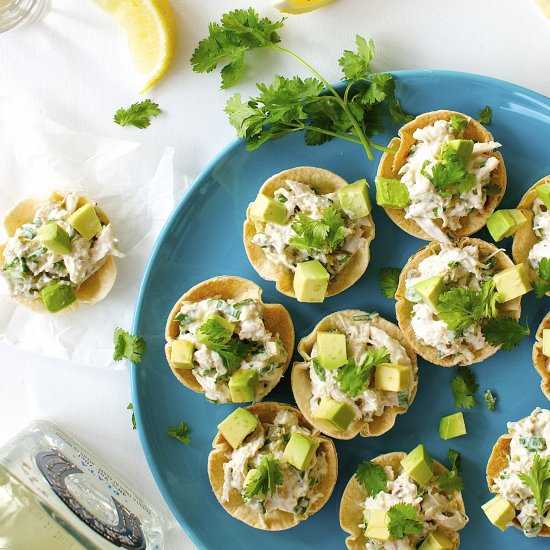 Spicy Little Chicken Tostadas