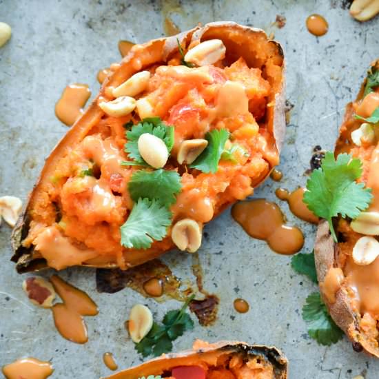 Thai Sweet Potato Skins