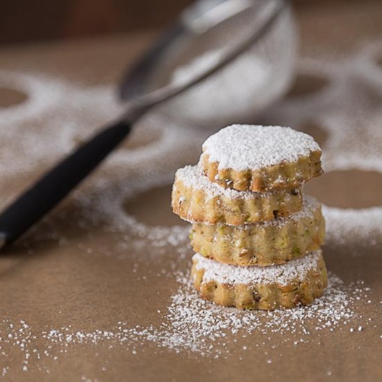 Pistachio Rosewater Cookies