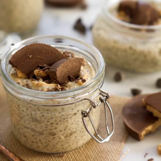 Peanut Butter Cup Chia Seed Pudding