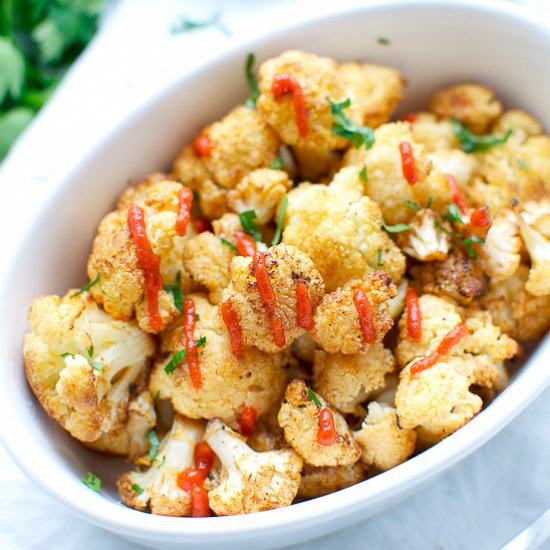 Sriracha Roasted Cauliflower