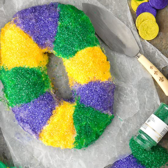 Gluten Free Mardi Gras King Cake