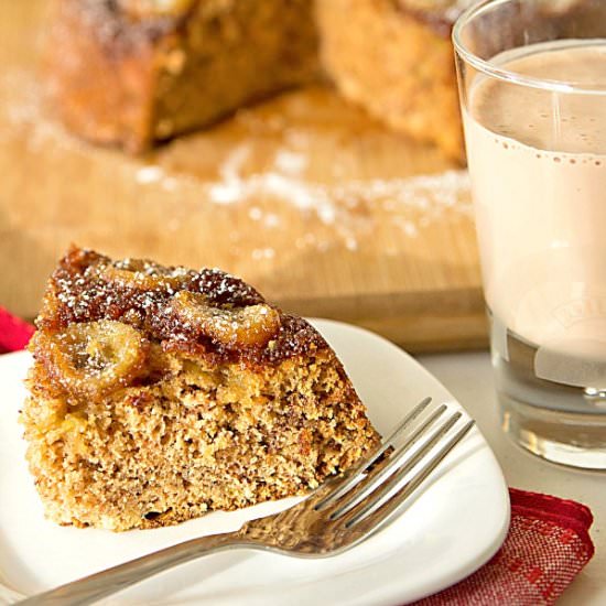 Caramelized Banana Skillet Cake