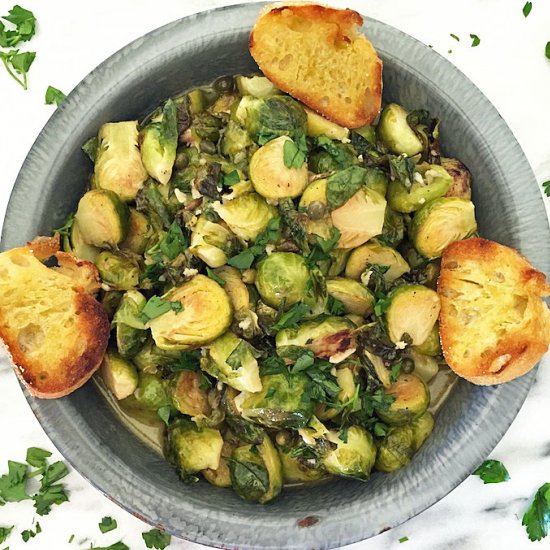 Brussels Sprouts Bruschetta