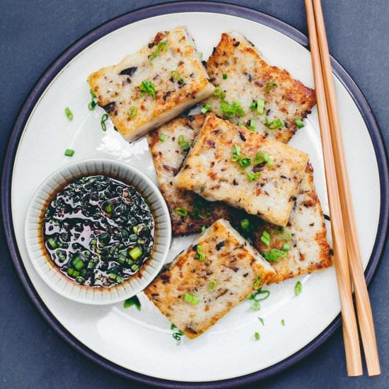 Mushroom & Daikon Radish Cake