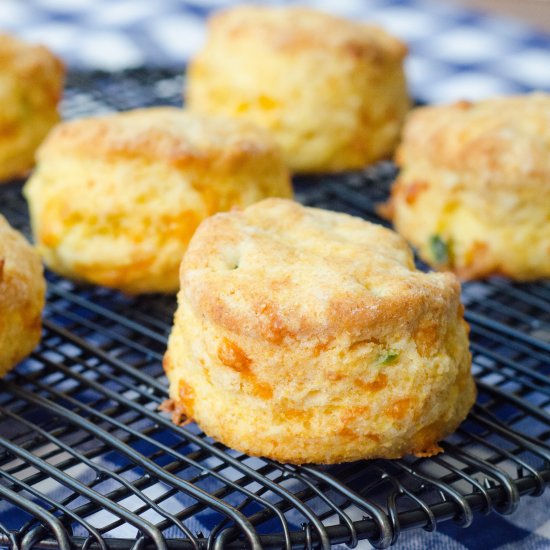 Jalapeno-Cheddar Cornbread Biscuits