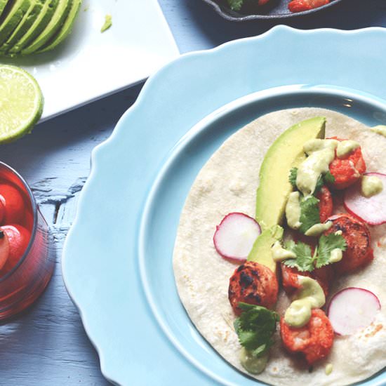 Tandoori Shrimp Tacos