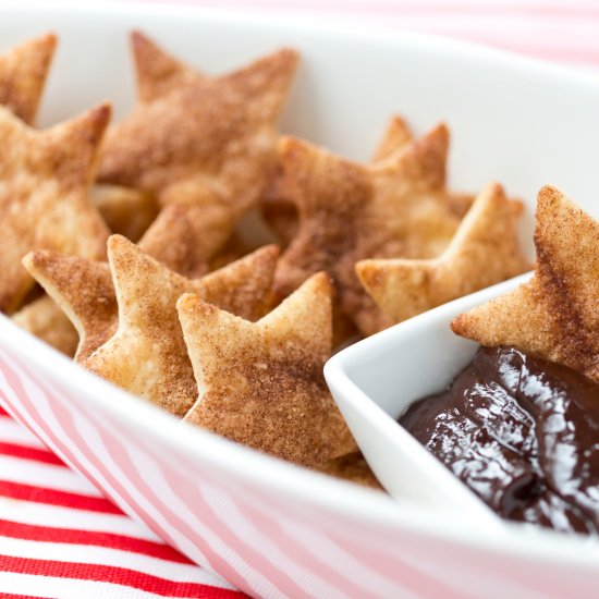 Cinnamon Stars & Chocolate Sauce