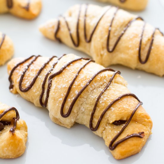 Chocolate Stuffed Croissants