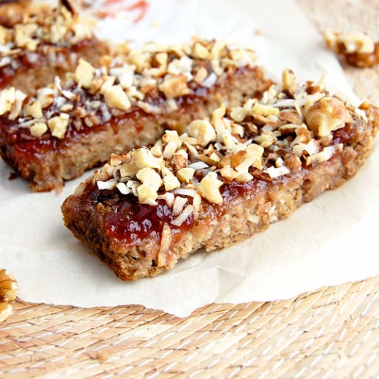 Strawberry Banana Breakfast Bars