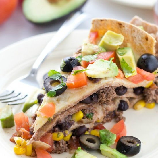 Crockpot Enchilada Pie