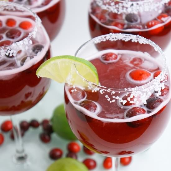 Cranberry and Lime Margaritas