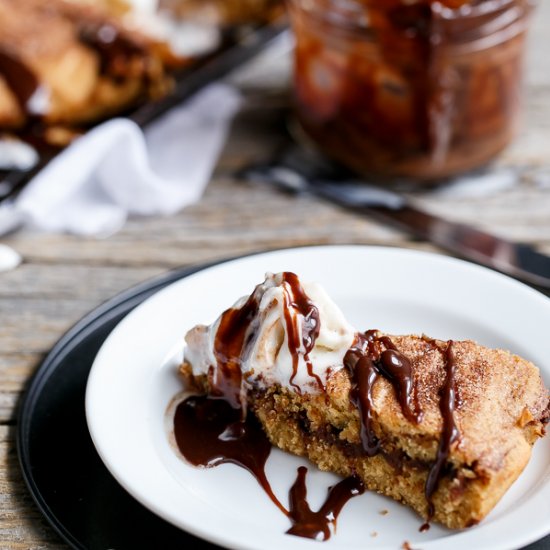 Nutella Churro Skillet Cookie