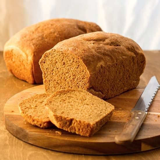 Wholemeal rye sandwich bread